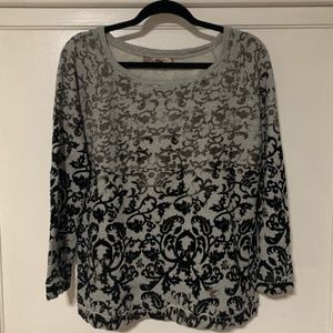 Forever 21 Ombre Damask Comfy Sweater